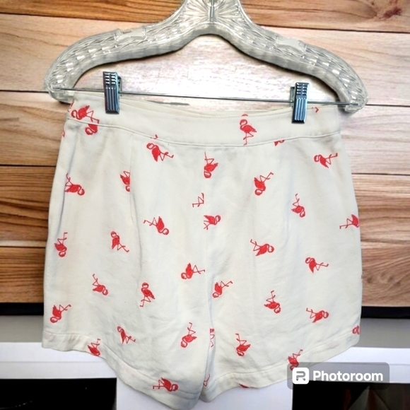 NWT Jun and Ivy from Francesca's Flamingo Patterned Size Small Shorts - Picture 5 of 5